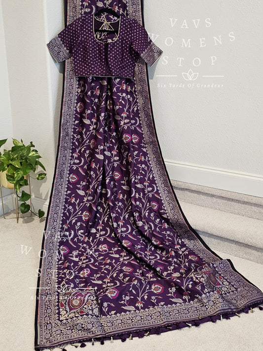 Designer Benarasi Uppada Soft Silk Saree - Blouse