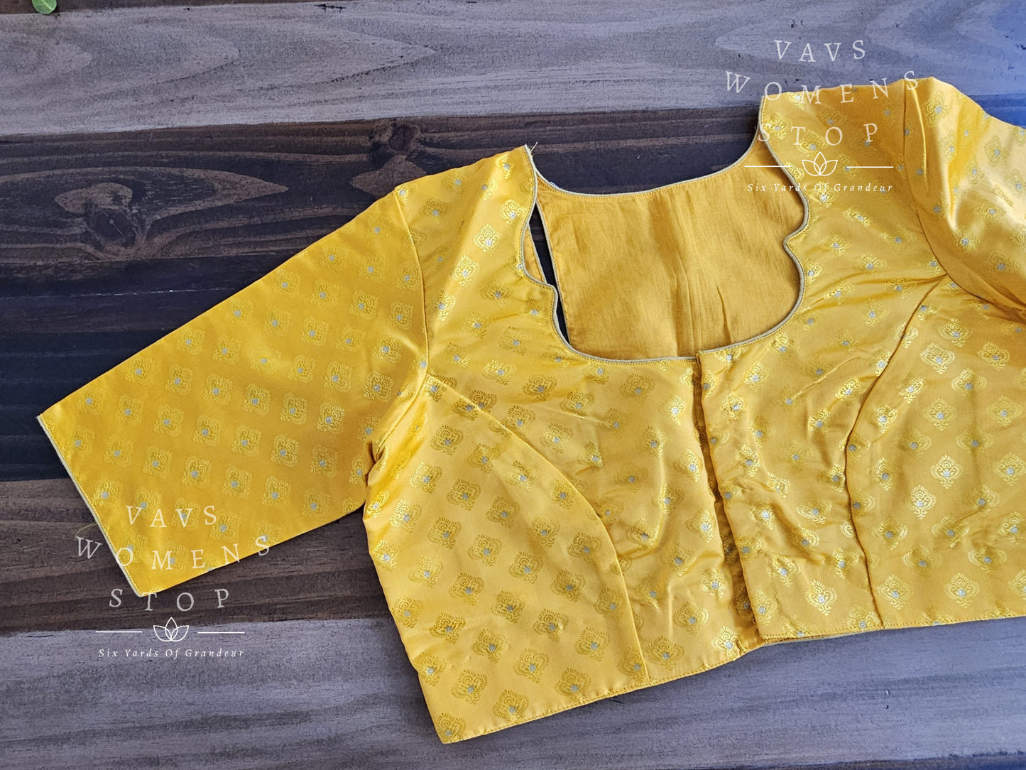 Yellow Benarasi Blouse