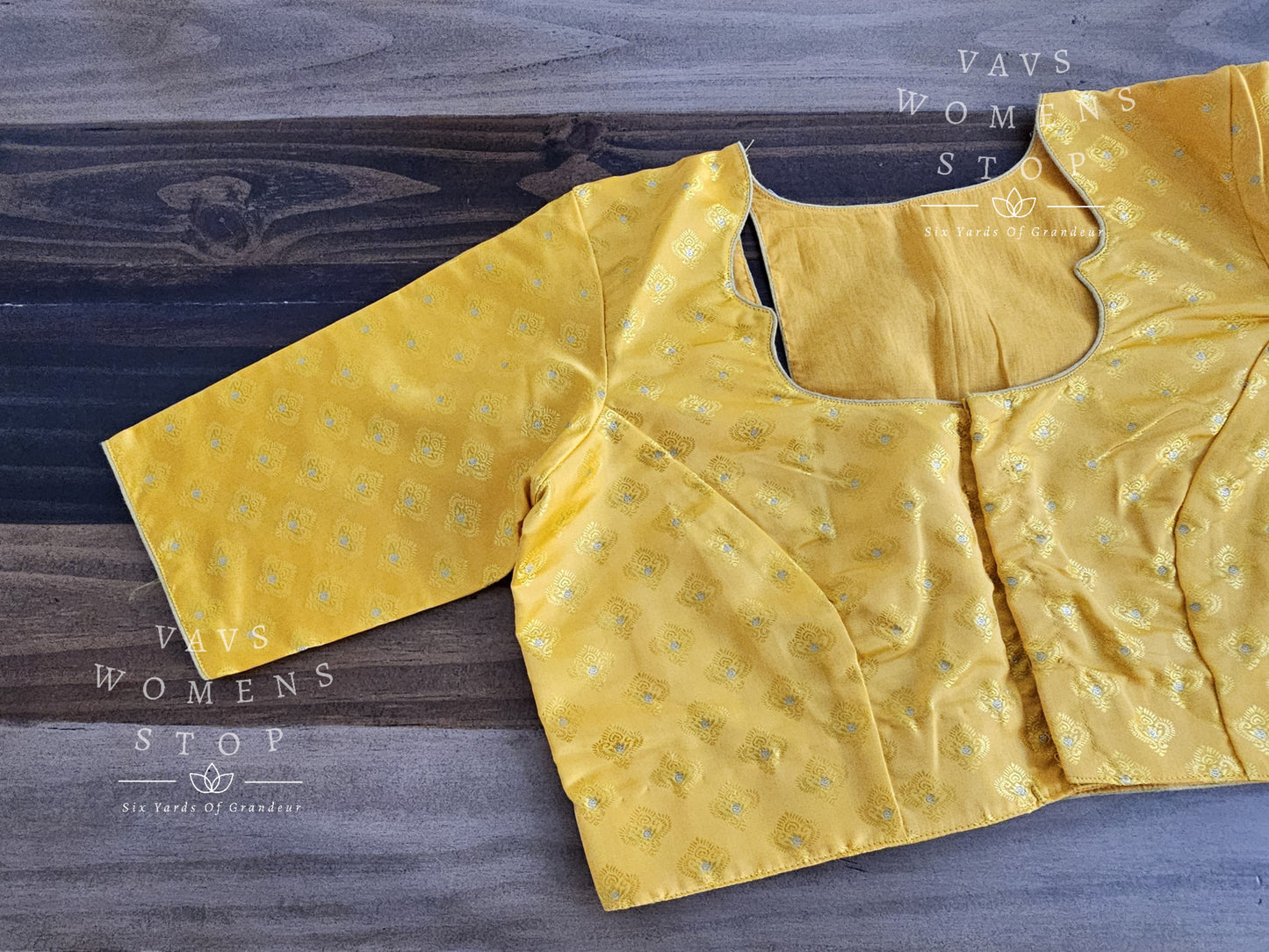 Yellow Benarasi Blouse