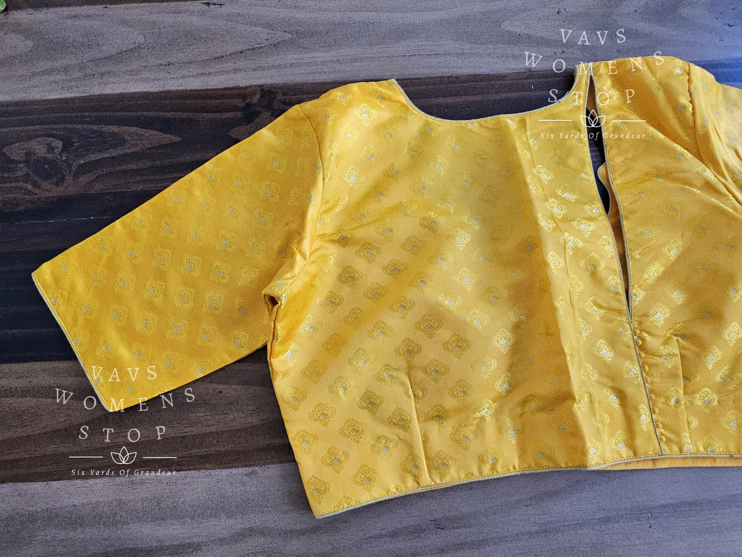 Yellow Benarasi Blouse