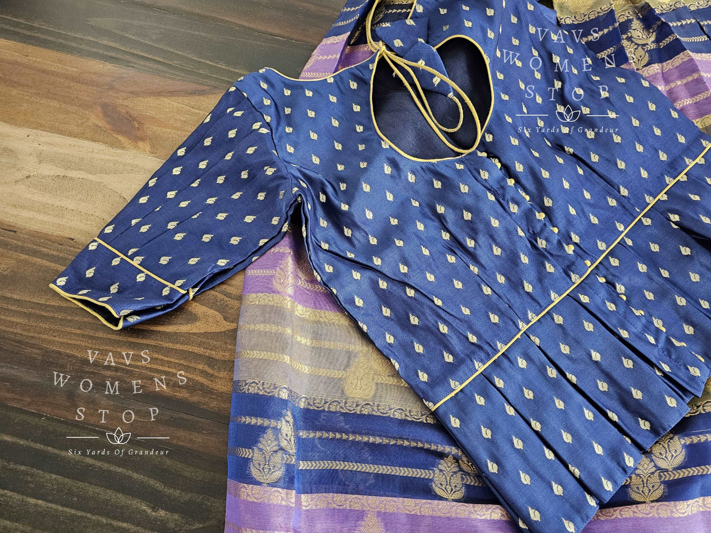 Chiniya Benarasi Langa Blouse/ Pattu Pavadai set