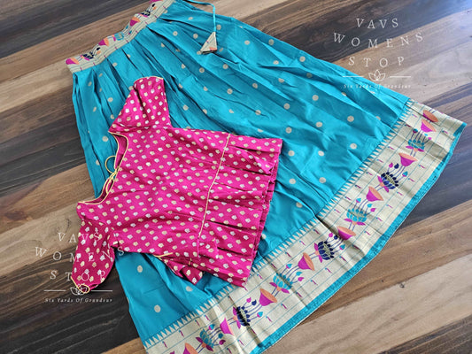 Designer Benarasi Paithani Lehenga/Langa Blouse