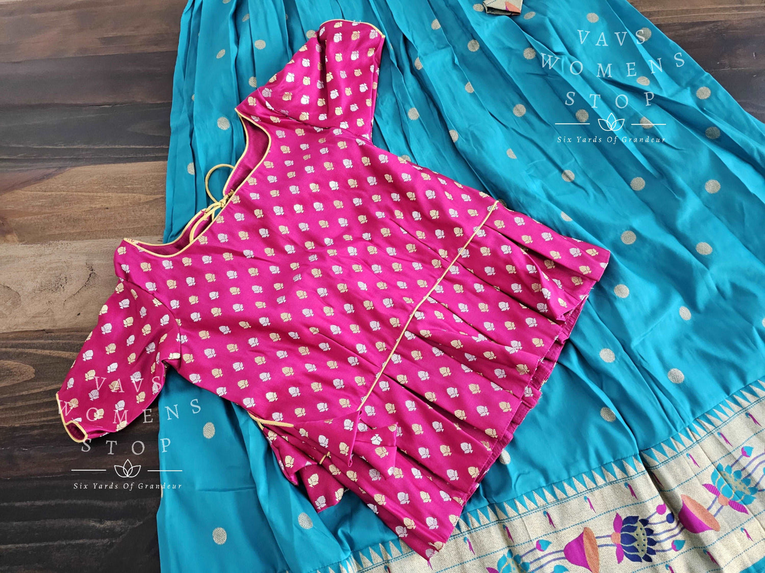 Designer Benarasi Paithani Lehenga/Langa Blouse