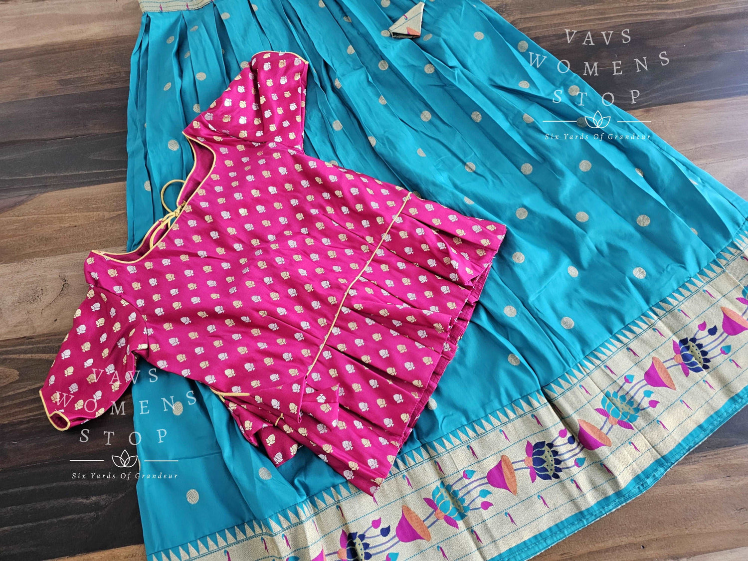 Designer Benarasi Paithani Lehenga/Langa Blouse