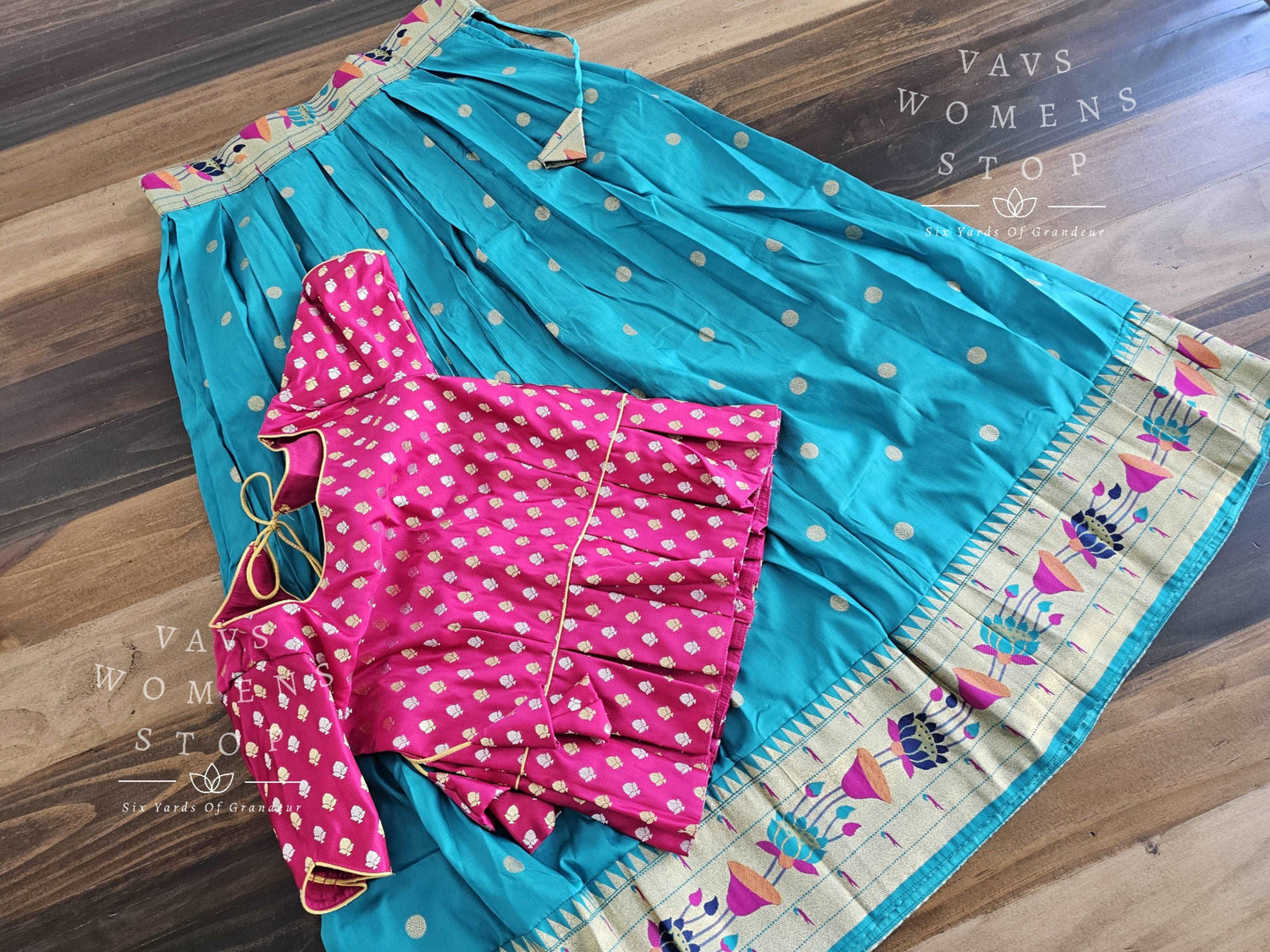 Designer Benarasi Paithani Lehenga/Langa Blouse