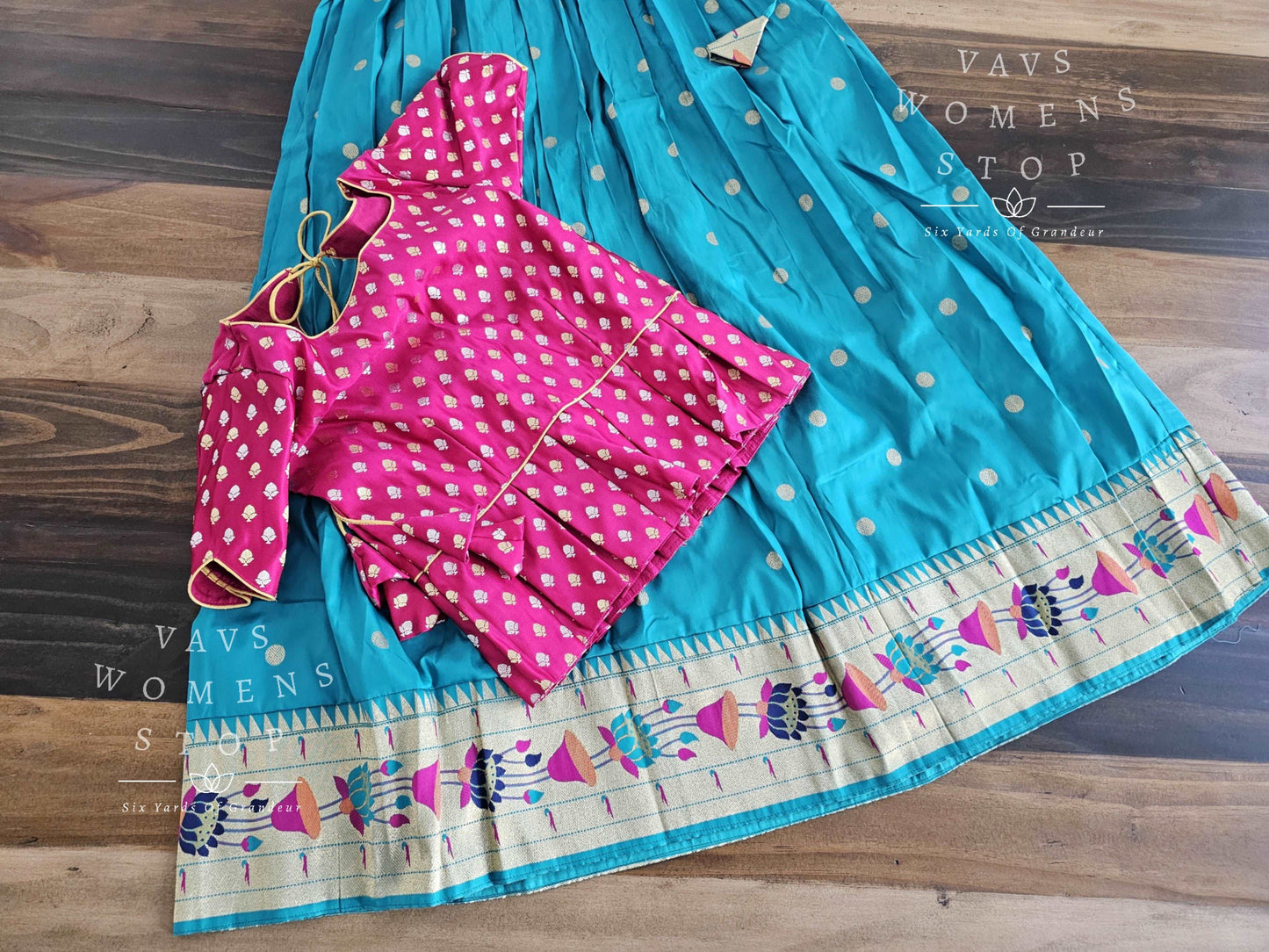 Designer Benarasi Paithani Lehenga/Langa Blouse