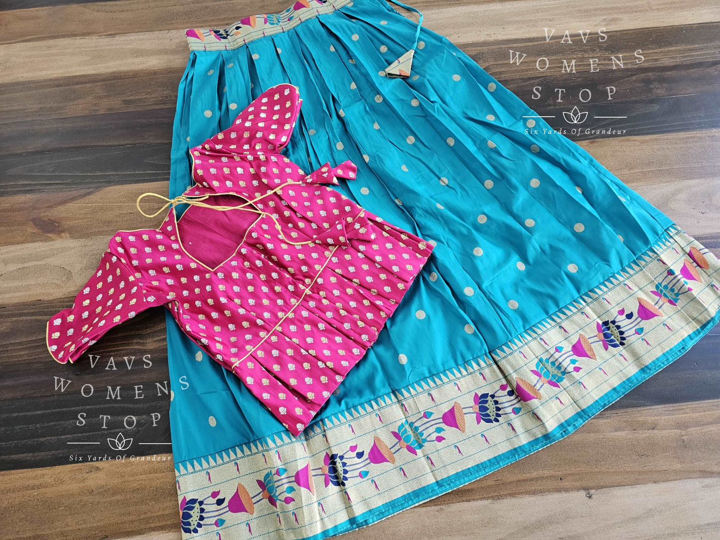 Designer Benarasi Paithani Lehenga/Langa Blouse