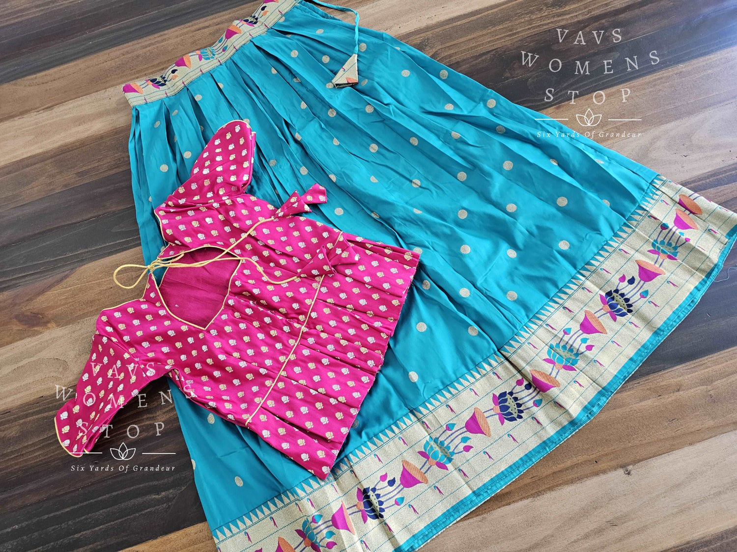 Designer Benarasi Paithani Lehenga/Langa Blouse