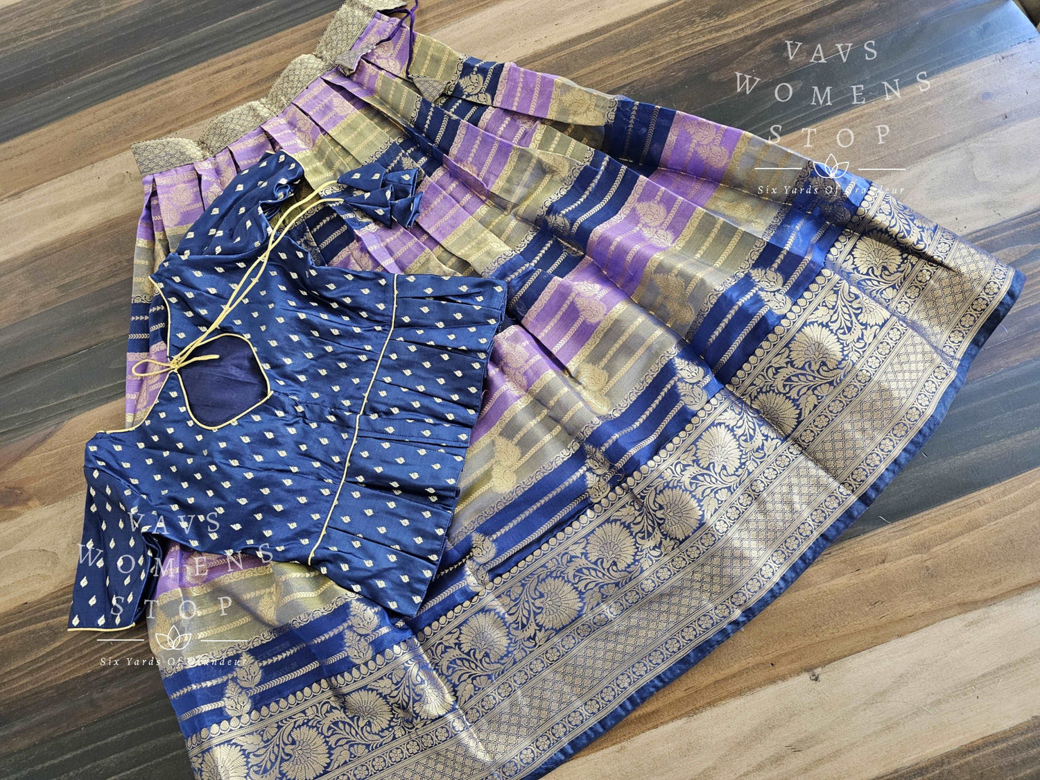 Designer Benarasi Chiniya Lehenga/Langa Blouse