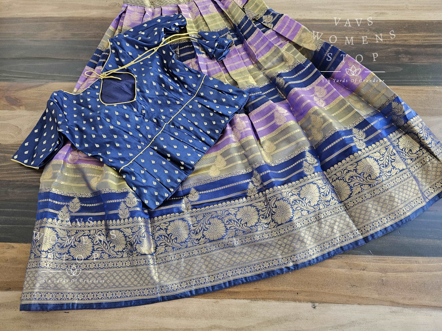 Designer Benarasi Chiniya Lehenga/Langa Blouse