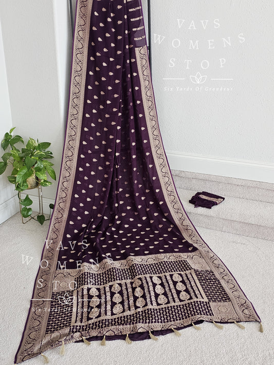 Designer Viscose Georgette Silk Saree