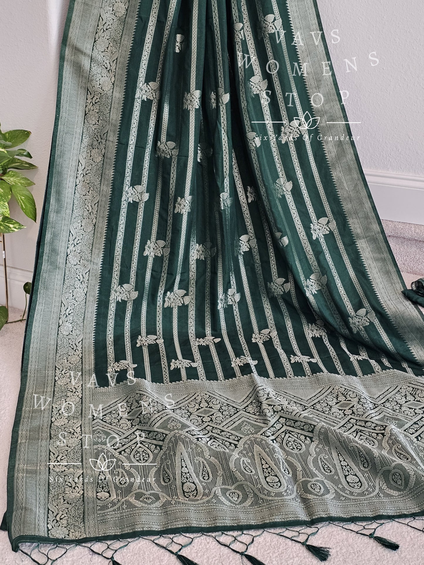 Semi Crepe Benarasi Silk Saree