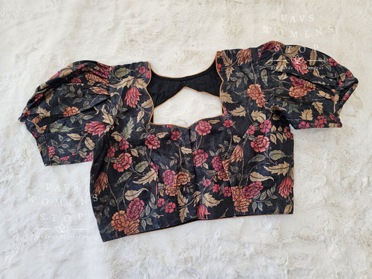 Tussar Silk Kalamkari Blouse