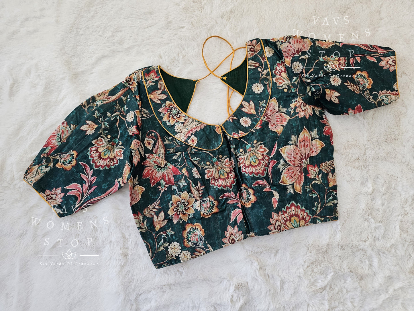 Tussar Silk Kalamkari Blouse