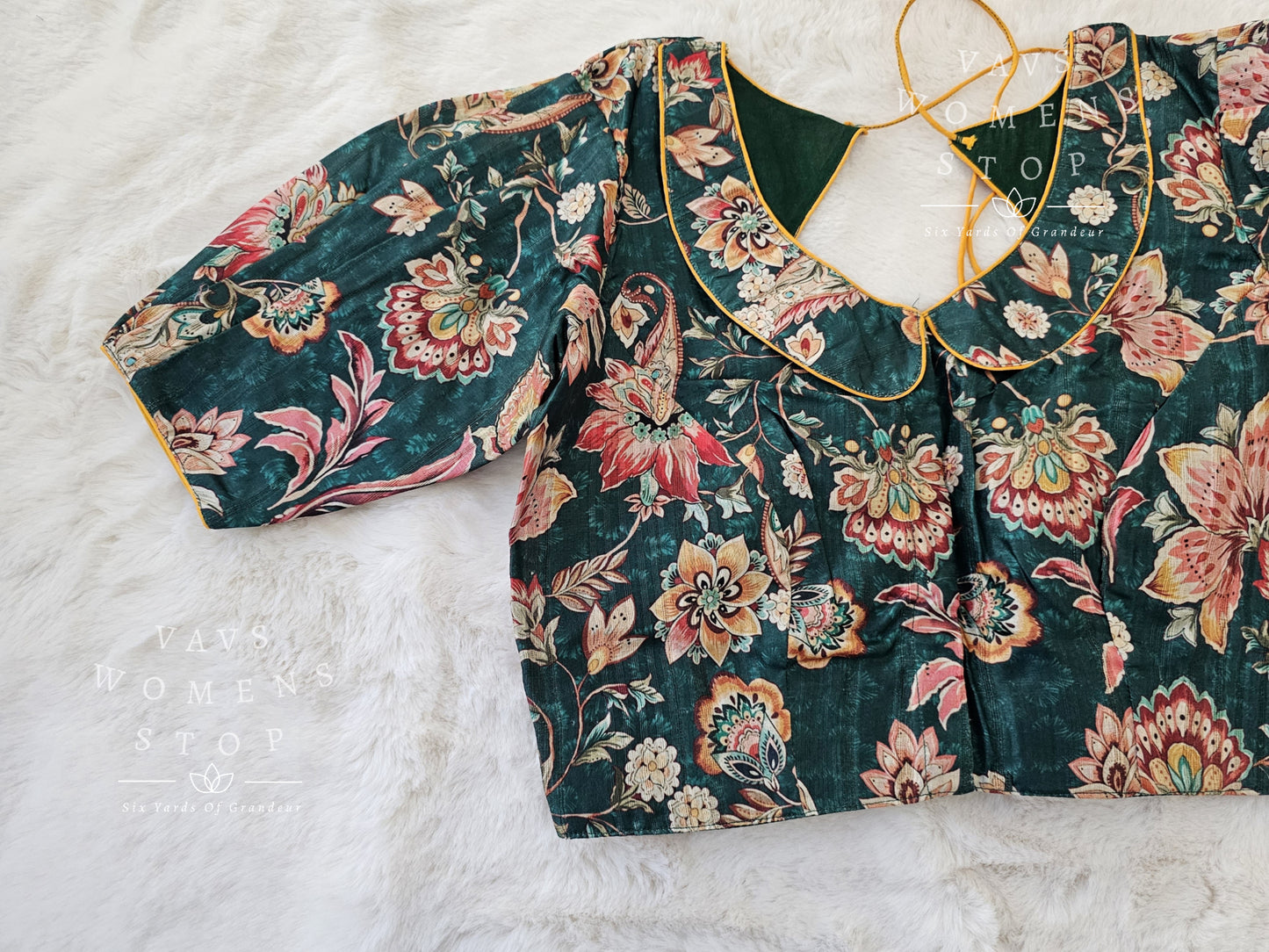 Tussar Silk Kalamkari Blouse