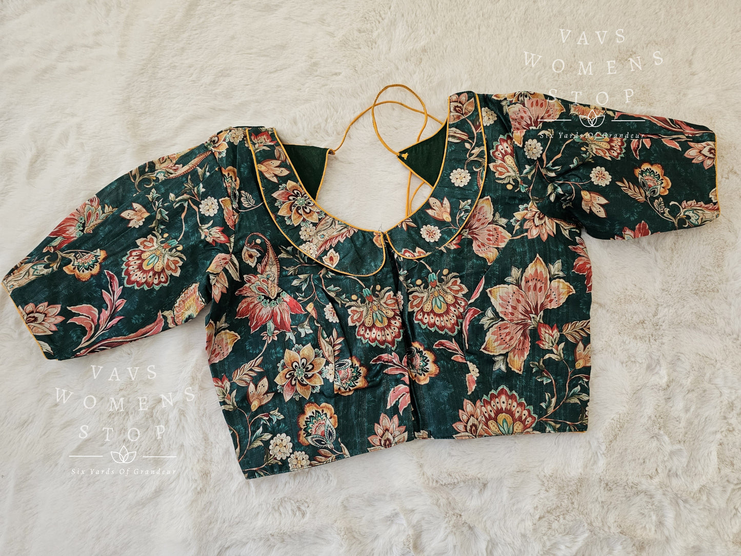 Tussar Silk Kalamkari Blouse