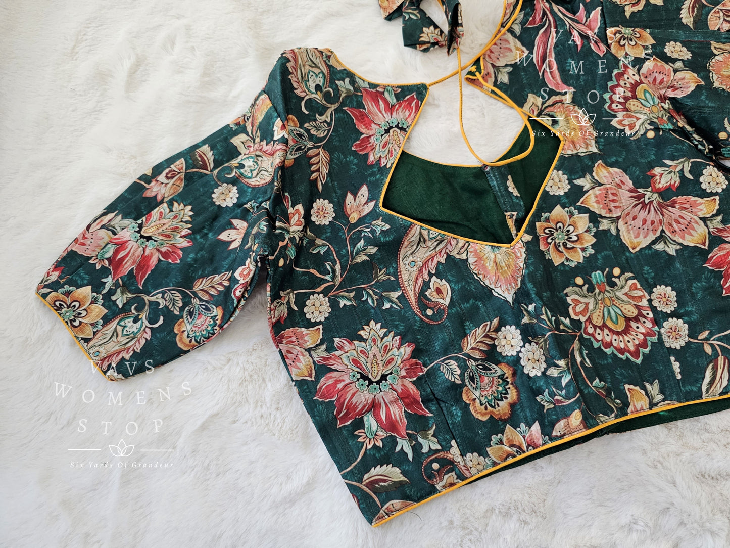 Tussar Silk Kalamkari Blouse