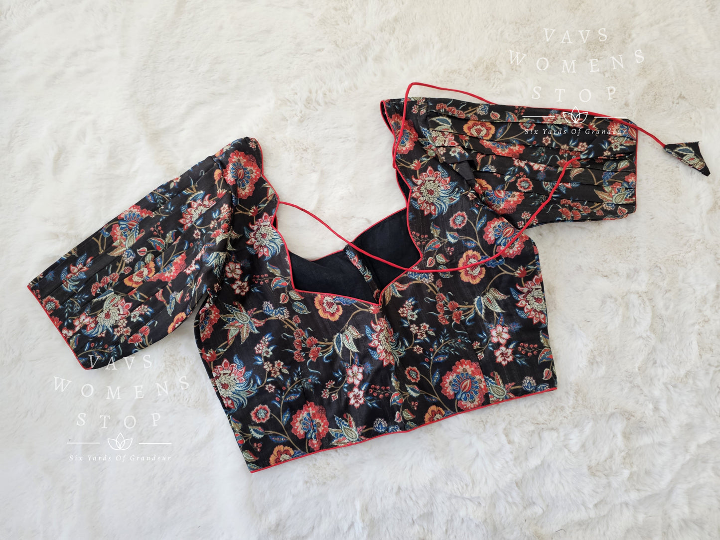 Tussar Silk Kalamkari Blouse