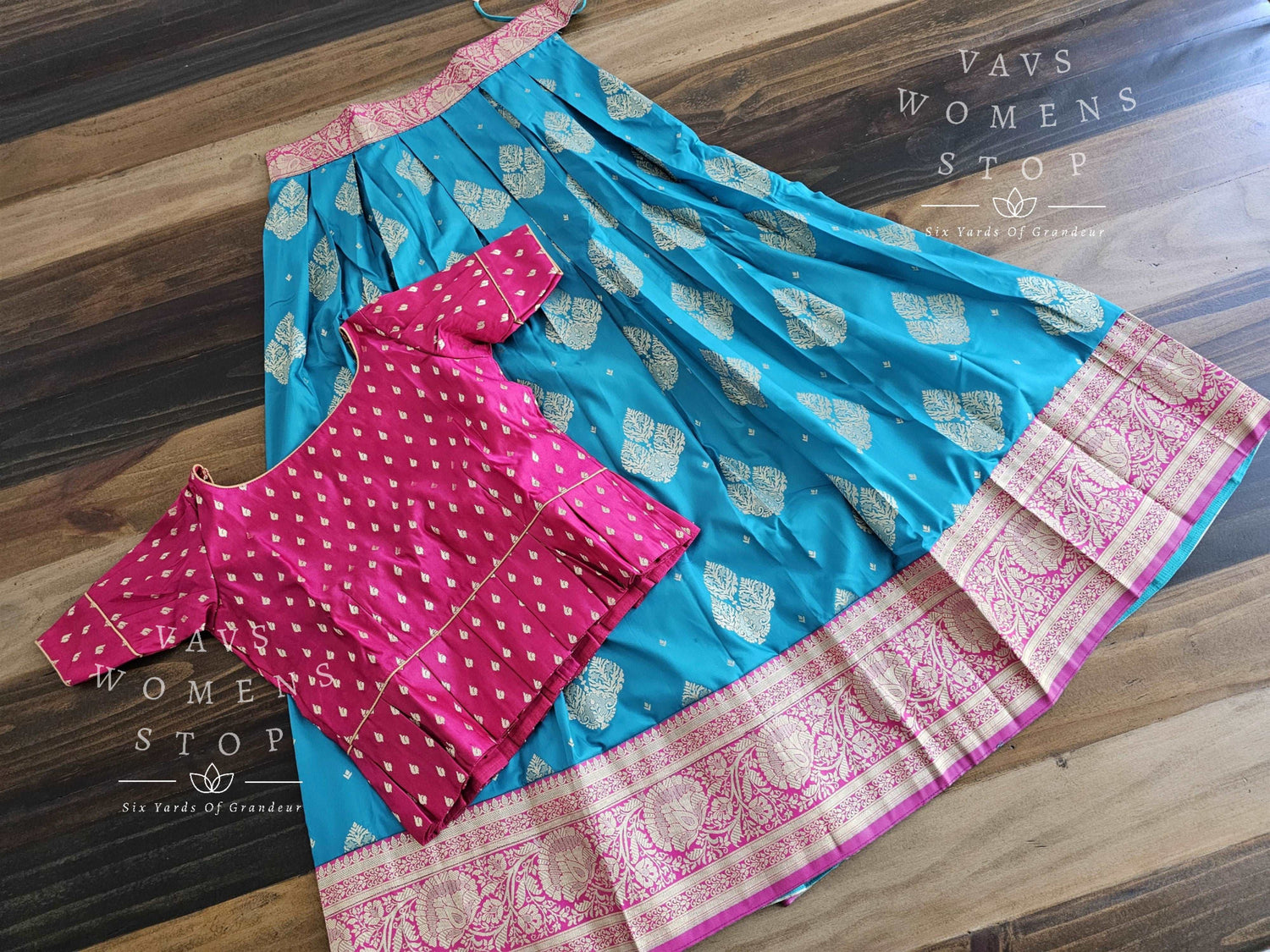 Designer Benarasi Paithani Lehenga/Langa Blouse