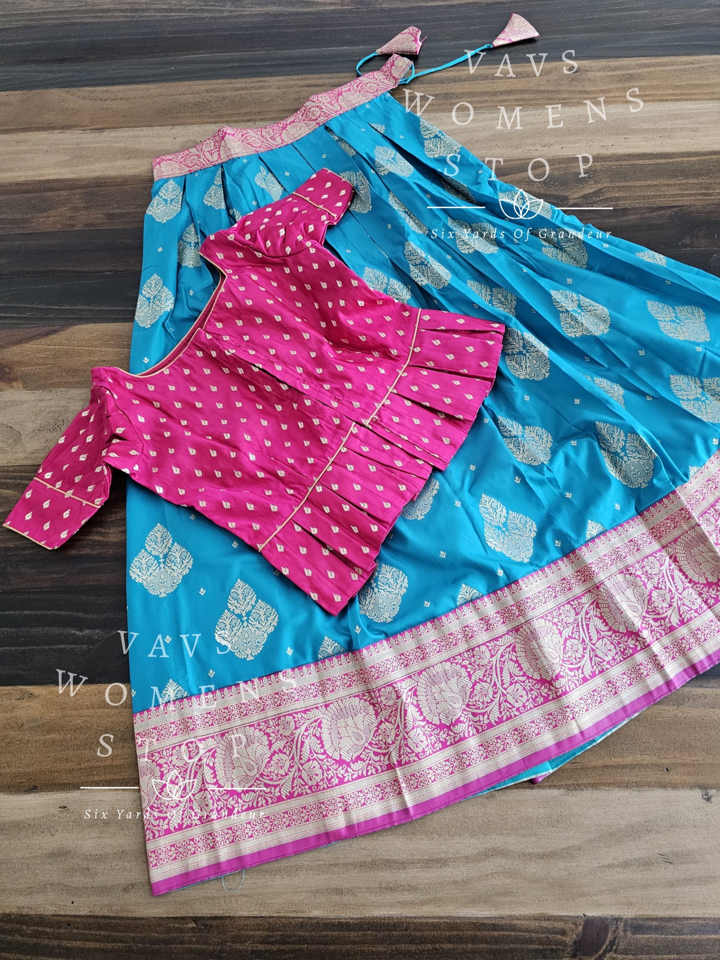 Designer Benarasi Paithani Lehenga/Langa Blouse