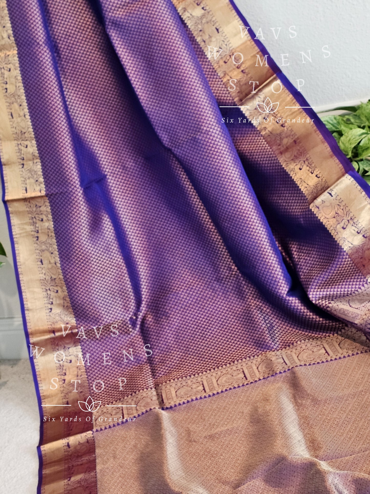 Pure Kanchi Pattu Soft Silk Saree - Blouse