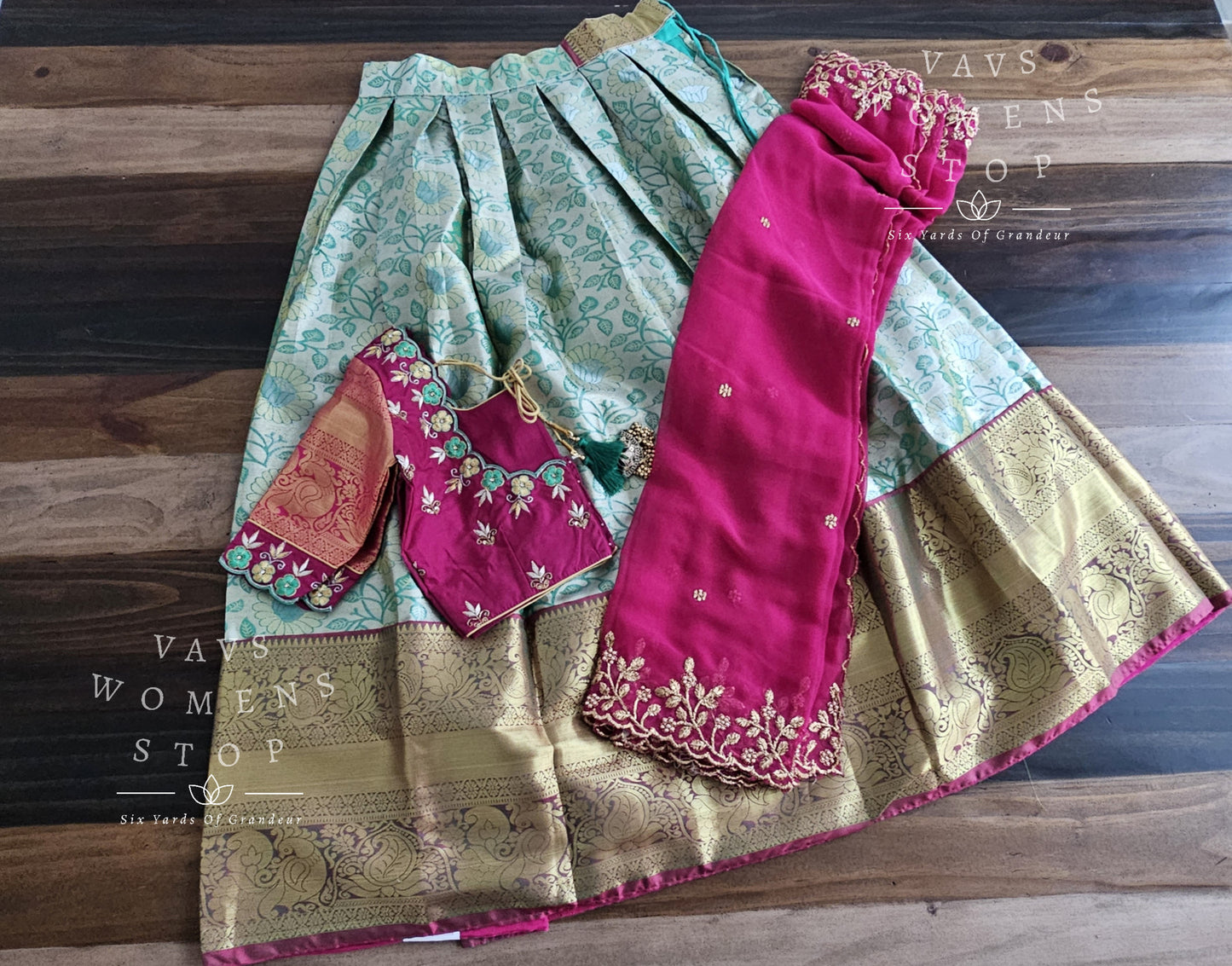 Traditional Half Saree Set