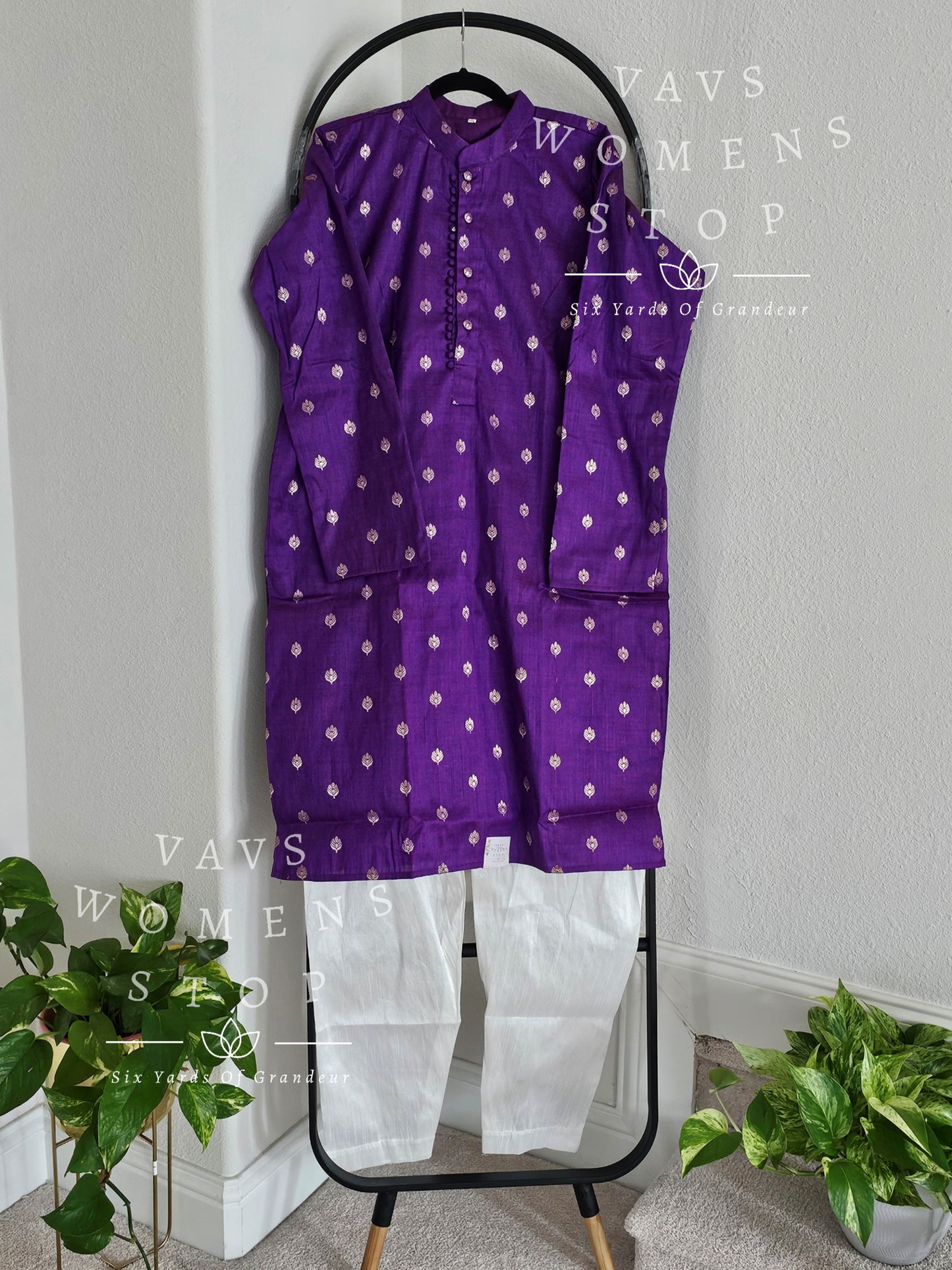 Men's Rawsilk Kurta - Pajama Set