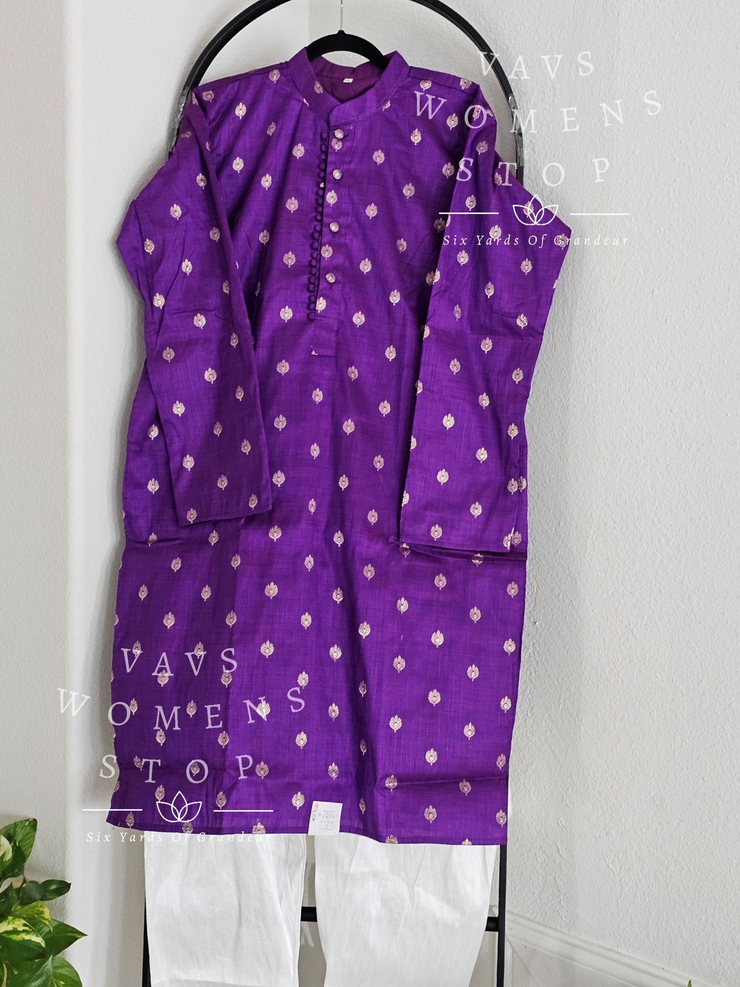 Men's Rawsilk Kurta - Pajama Set