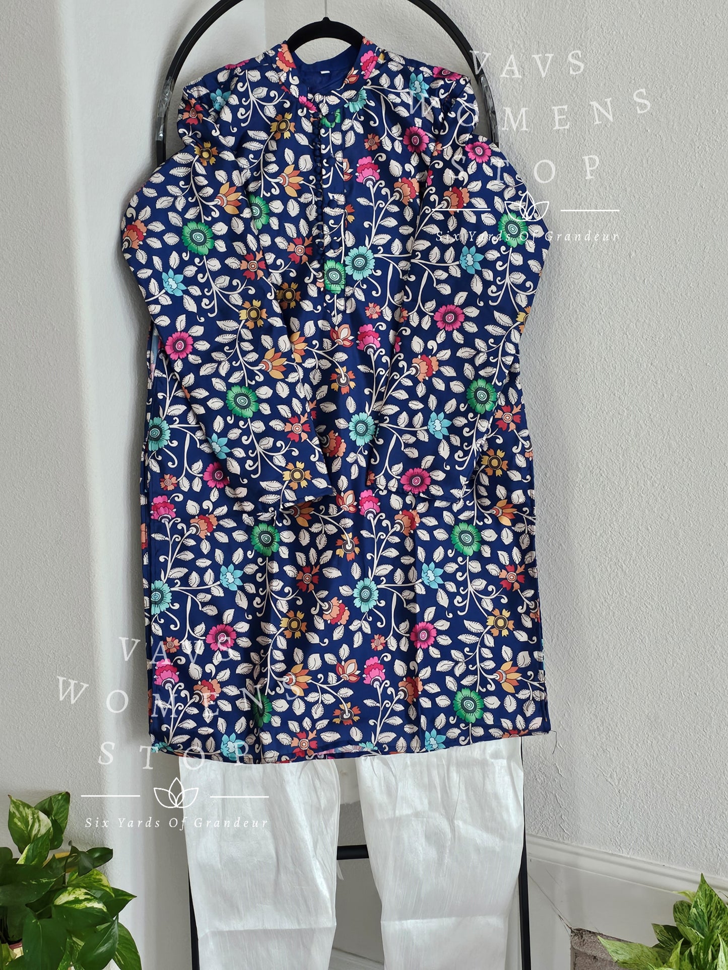 Men's Tussar Silk Kalamari Kurta - Pajama Set Size M