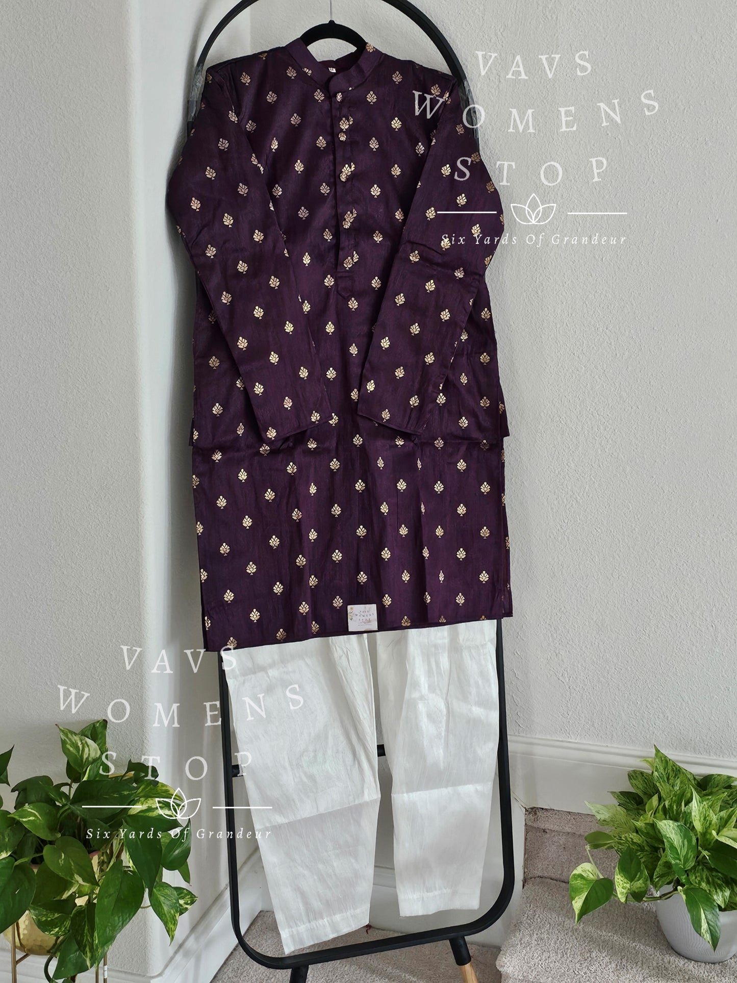 Men's Rawsilk  Kurta - Pajama Set