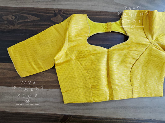 Yellow Benarasi Blouse