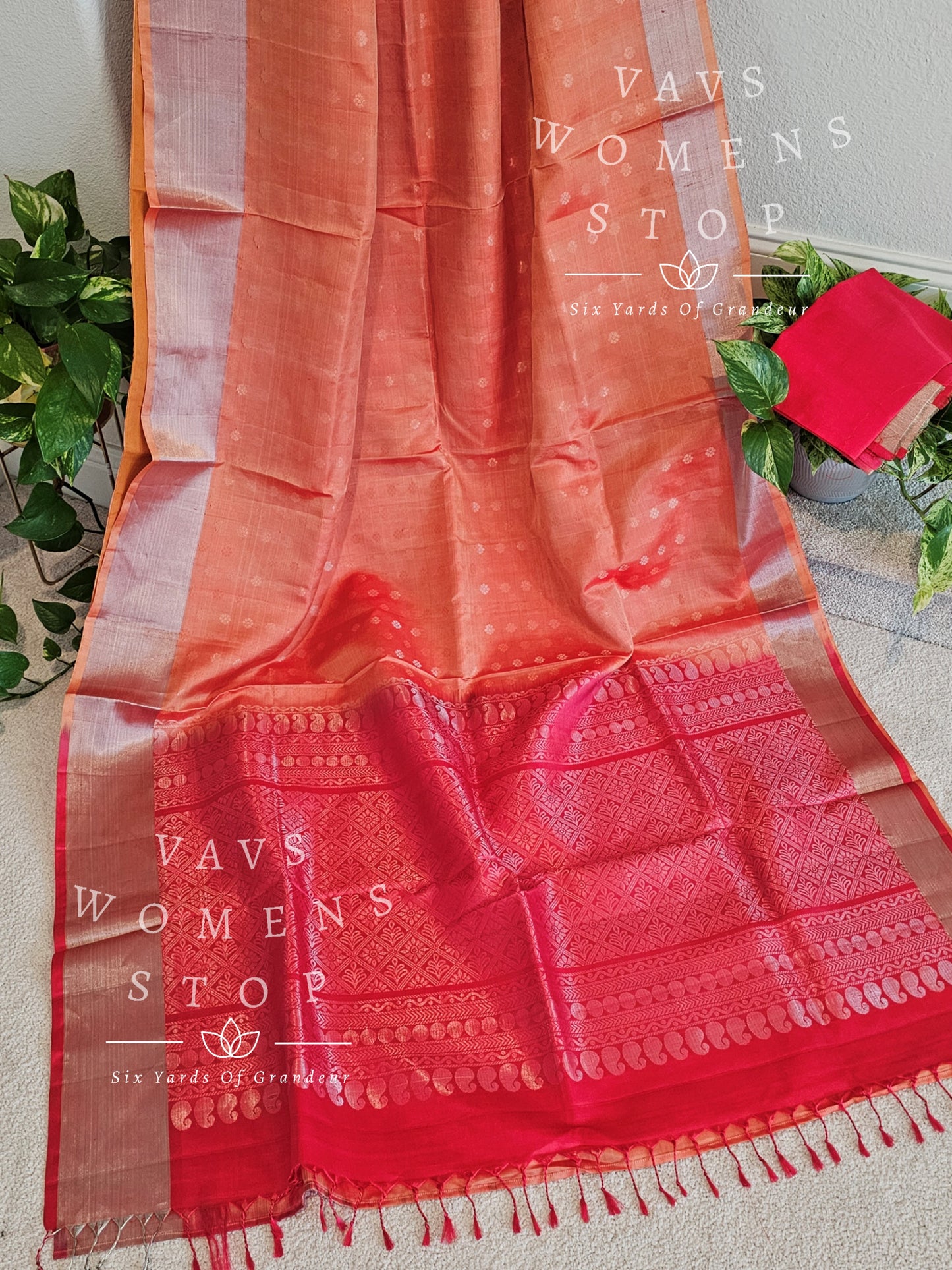 Pure Kanchi Soft Silk Saree - Benarasi Blouse