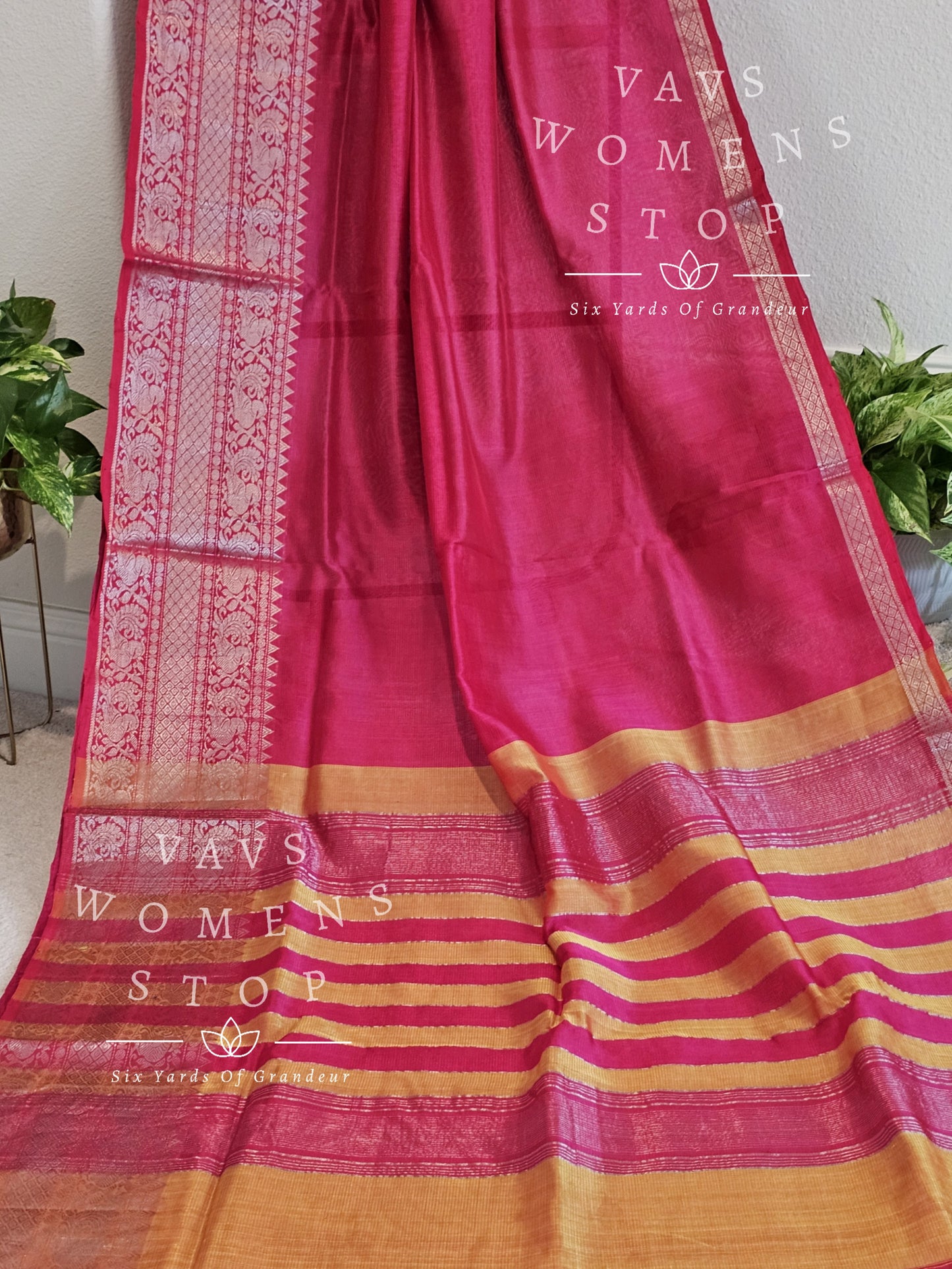 Mangalagiri Pattu Silk Cotton Handloom Saree - Blouse