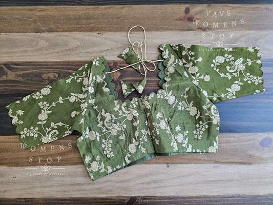 Gadwal Crepe Silk Tissue Blouse