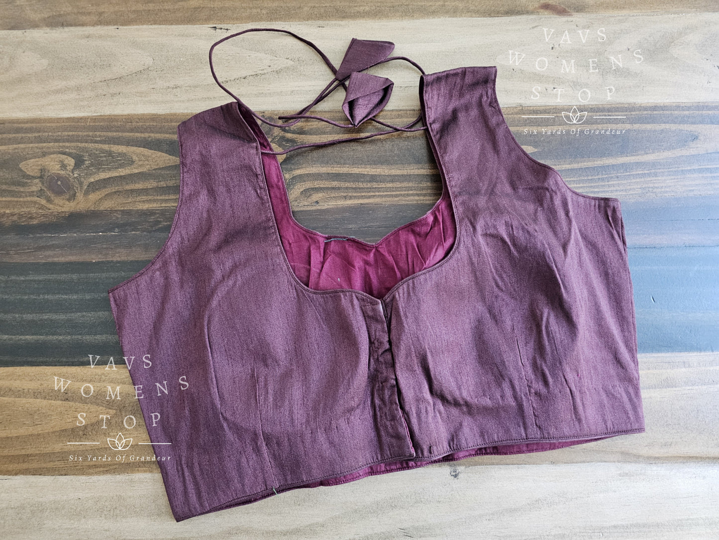 Semi Rawsilk Sleeveless Blouse