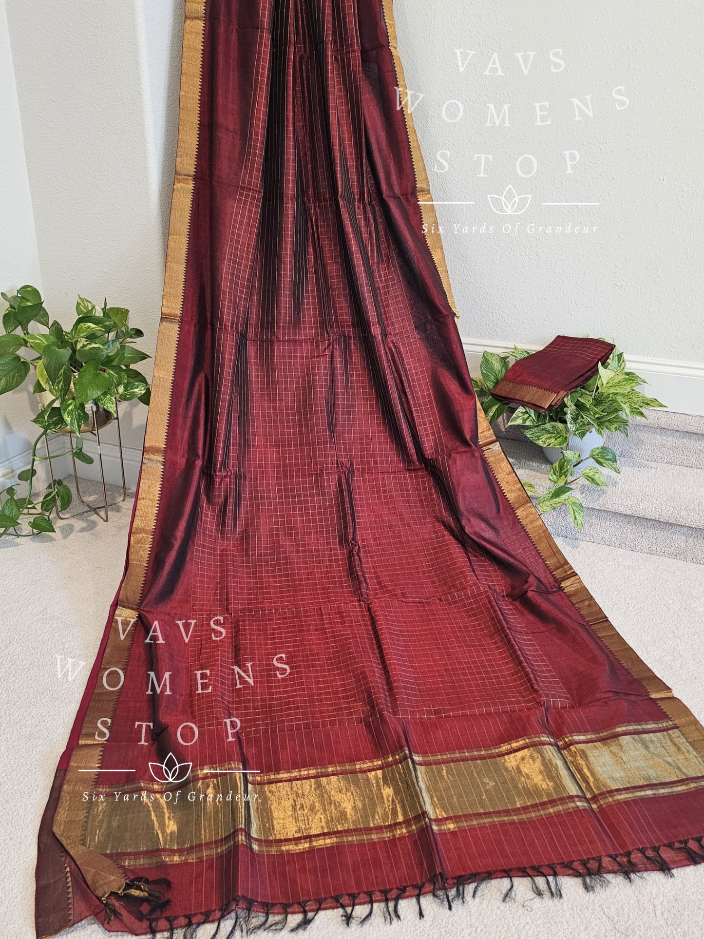 Mangalagiri Pattu Silk Cotton Handloom Saree