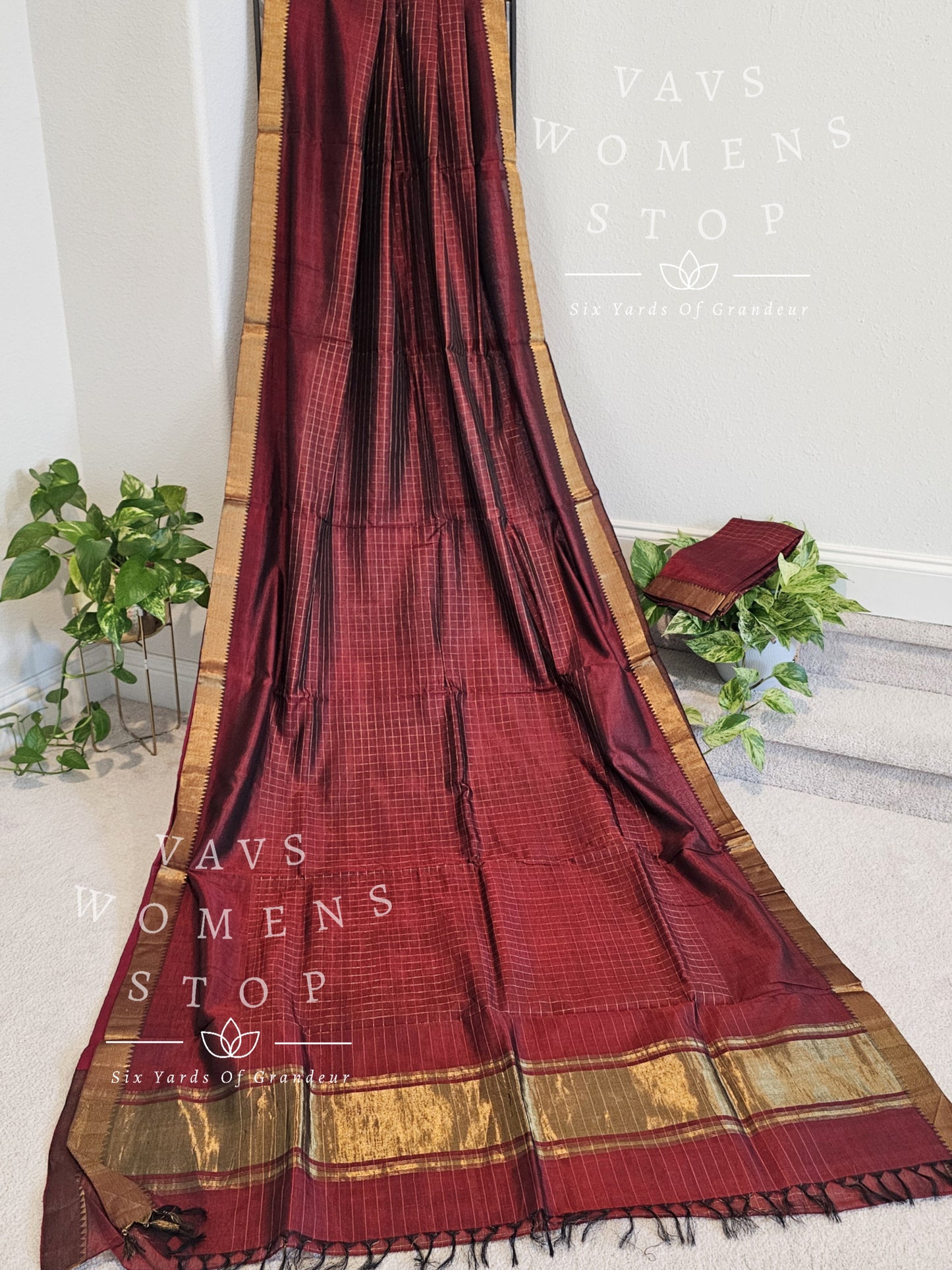 Mangalagiri Pattu Silk Cotton Handloom Saree