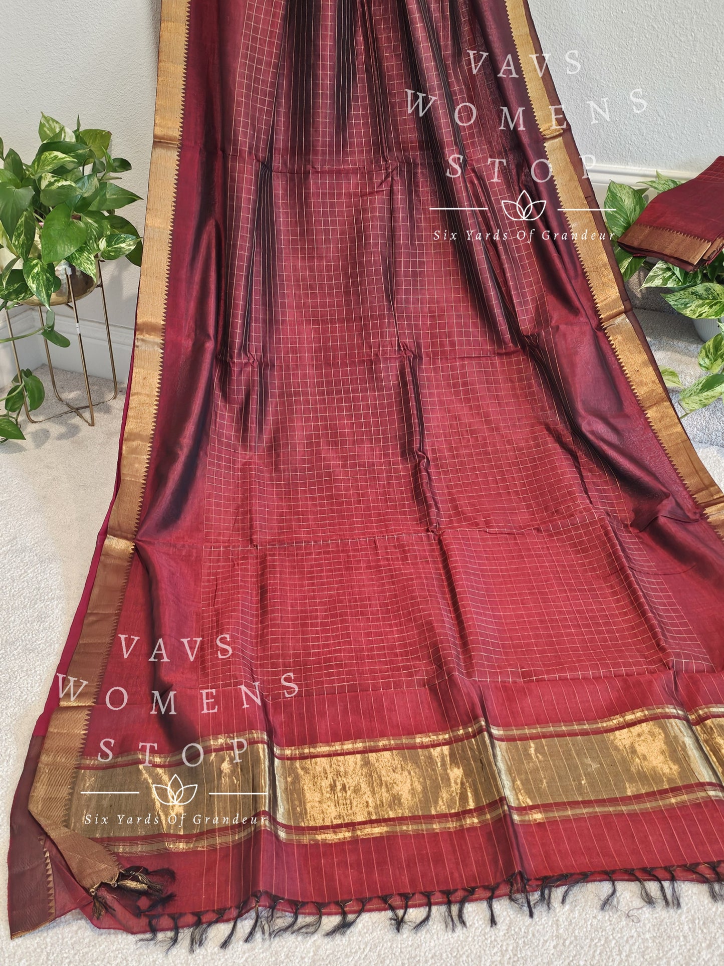 Mangalagiri Pattu Silk Cotton Handloom Saree