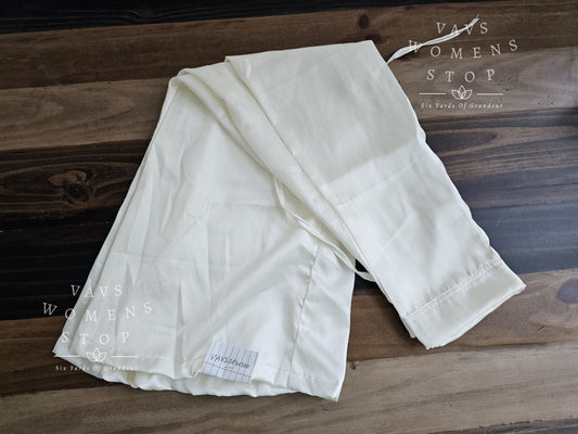 Off-White Satin Petticoat