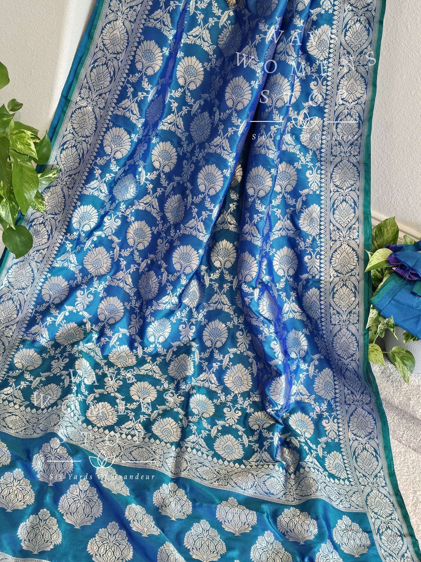 Pure Benarasi Katan Silk All Over Designer Saree - Maggam Blouse