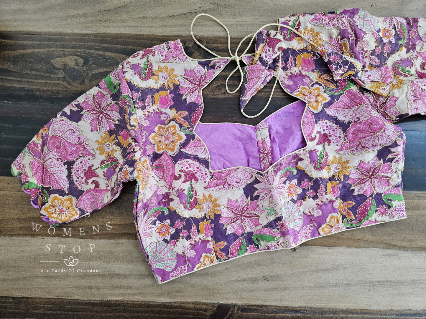 Floral Embroidery Blouse