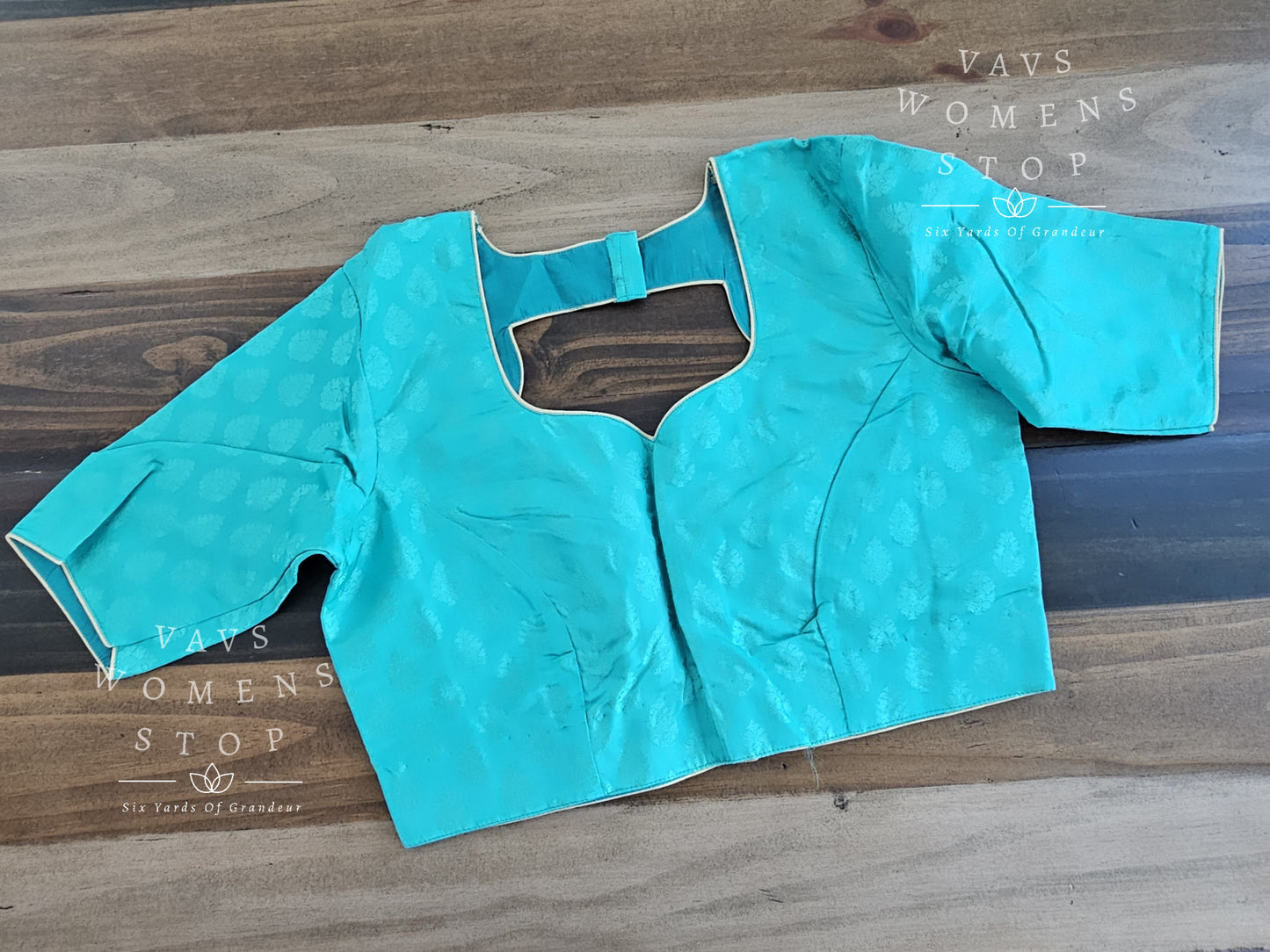 Teal Green Benarasi Blouse