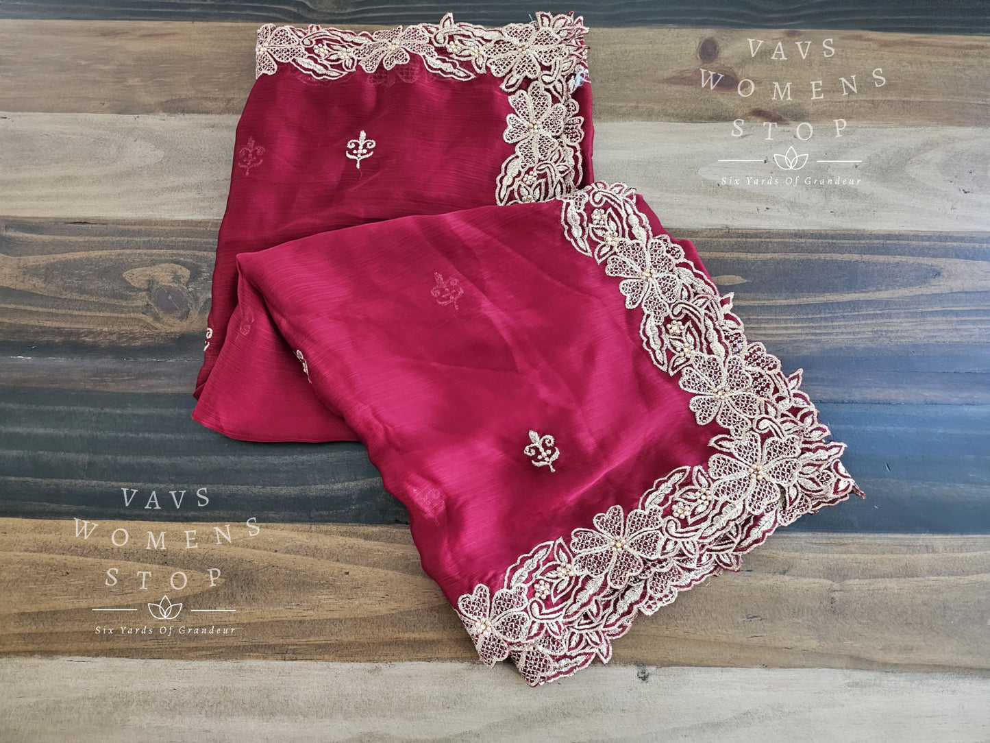 Soft Georgette Cutwork Duppata