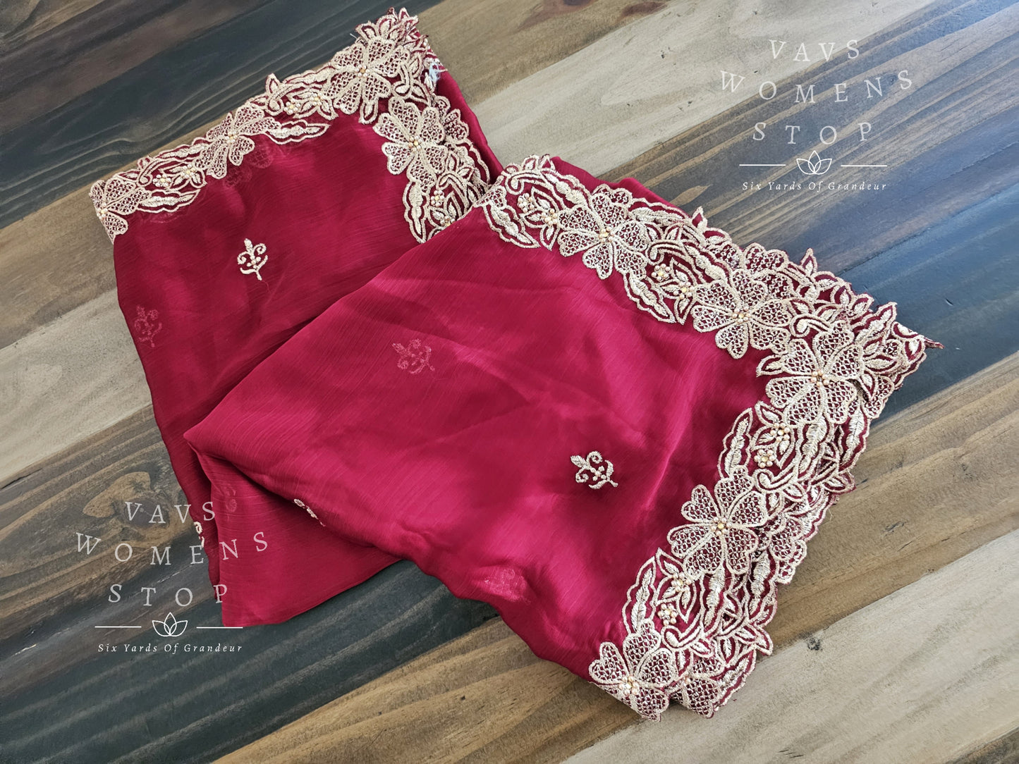 Soft Georgette Cutwork Duppata