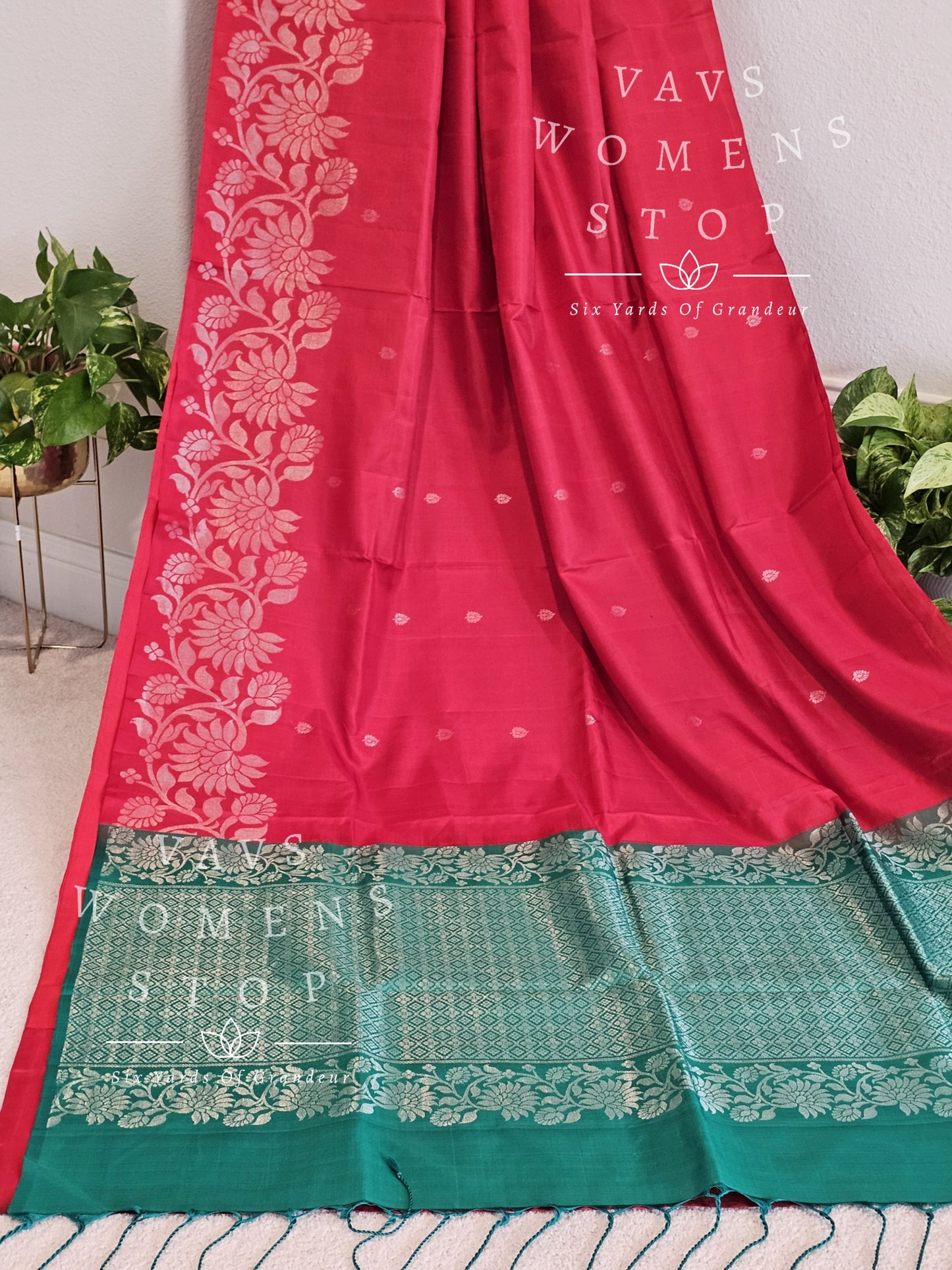 Pure Kanchi Soft Silk Saree - Benarasi Blouse