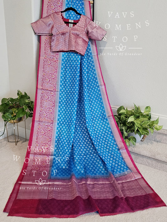 Fancy Benarasi Warm Silk Saree - Blouse