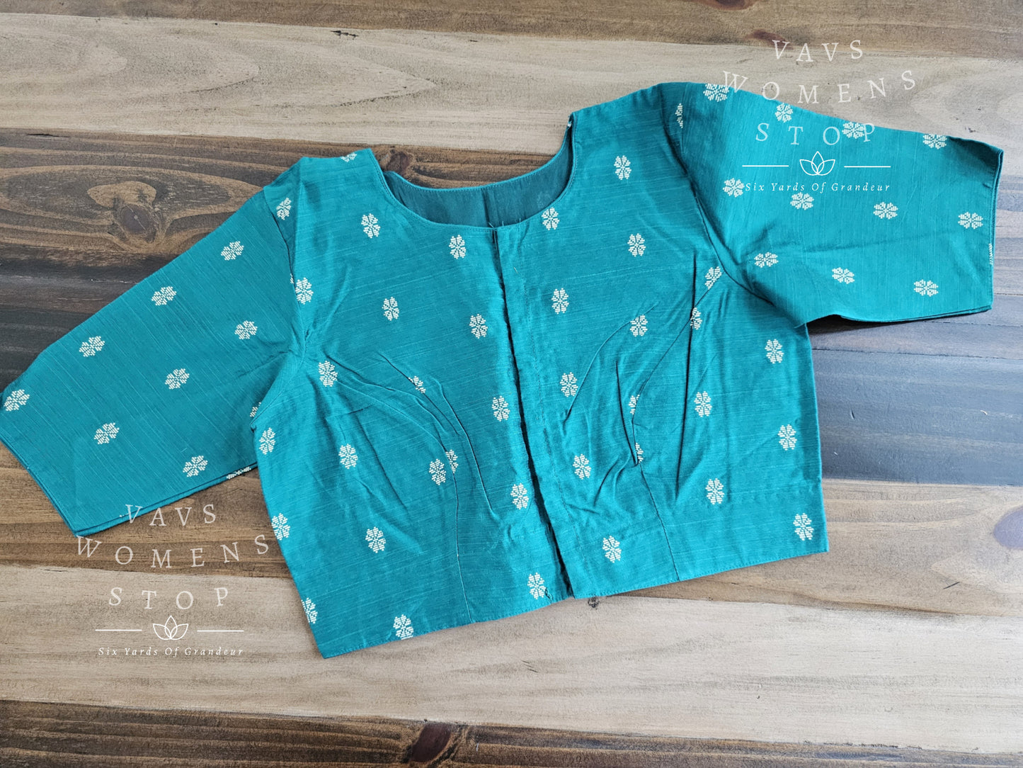 Teal Green Cotton Blouse