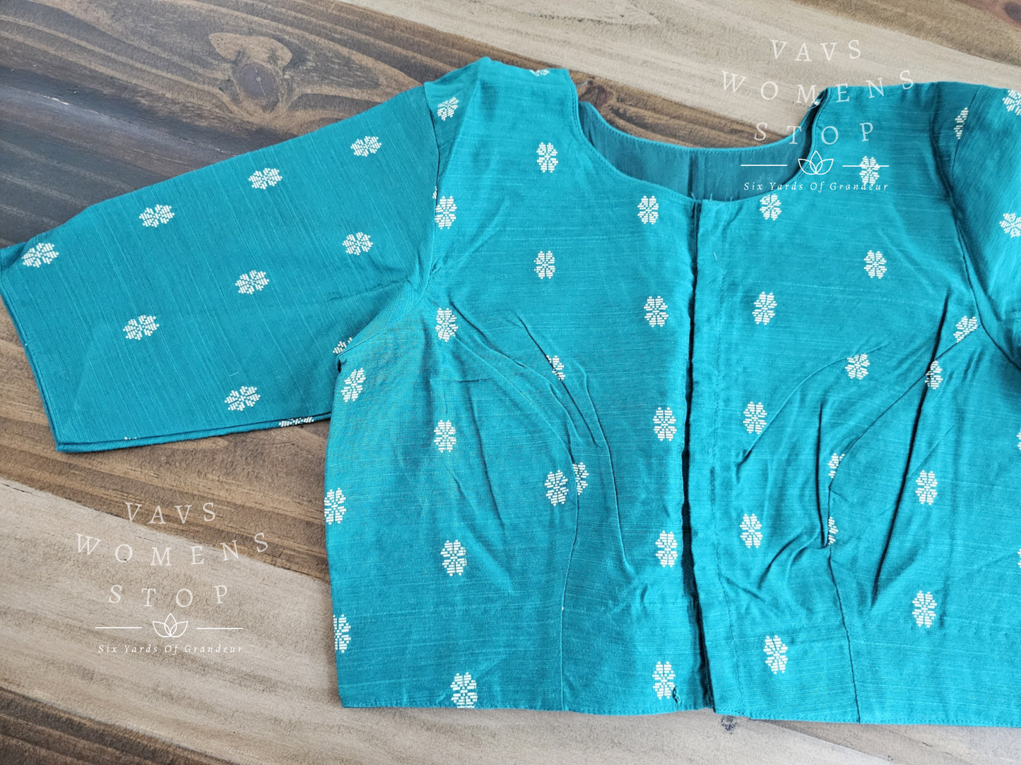 Teal Green Cotton Blouse