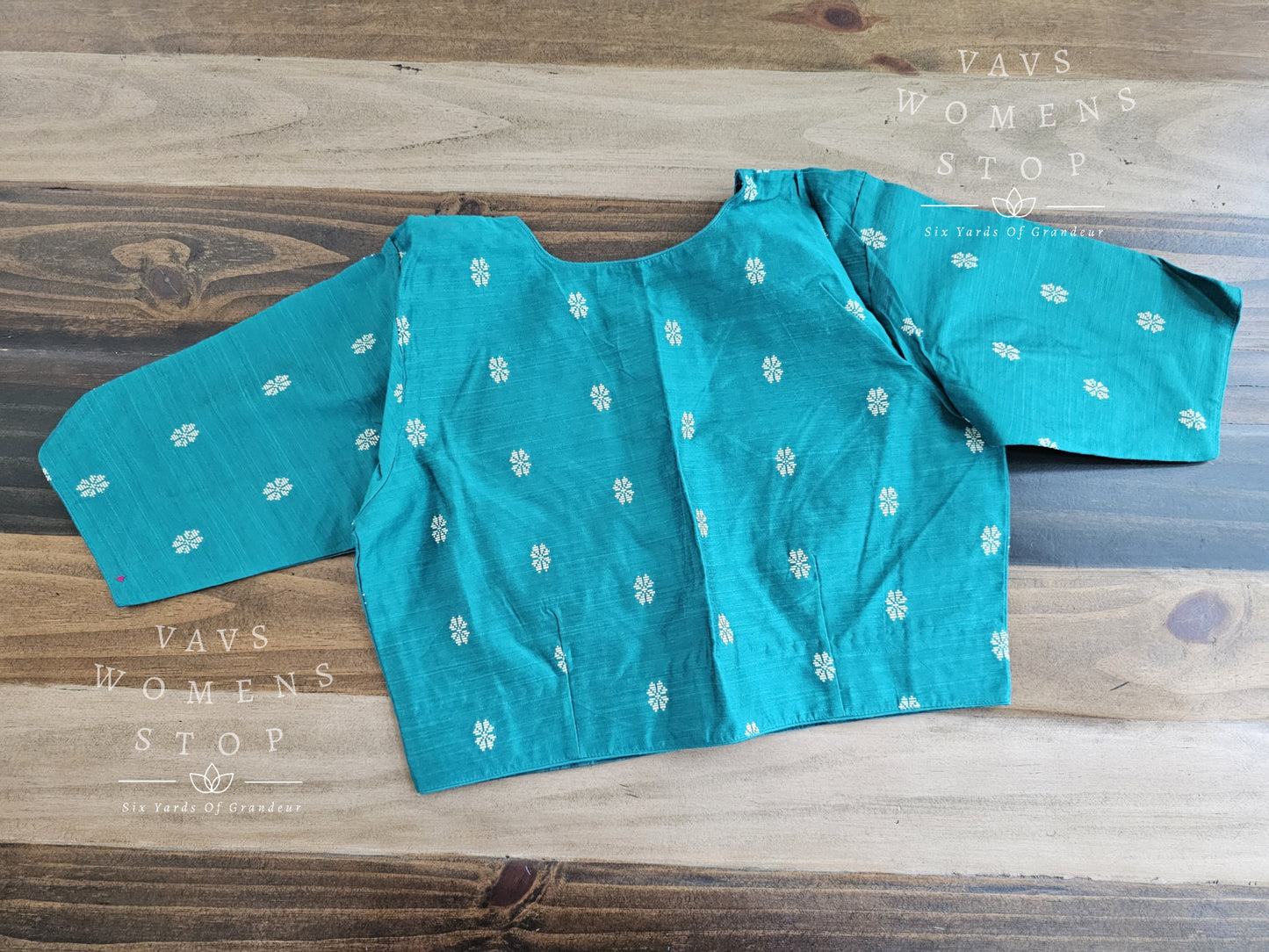 Teal Green Cotton Blouse