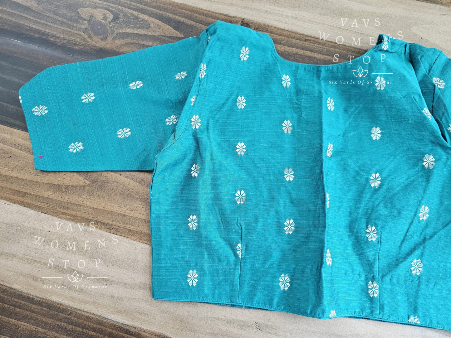 Teal Green Cotton Blouse